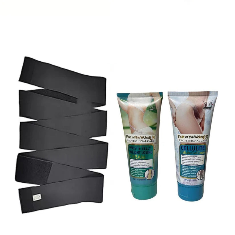 Waist Trainer Corset Wrap Belt with Fat Burning & Weight Lost Cream
