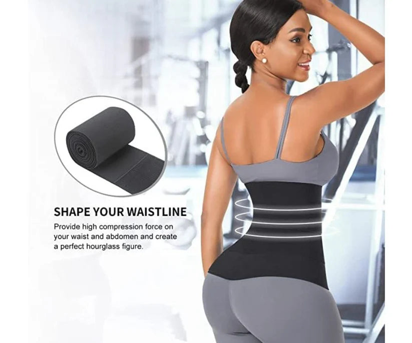 Waist Trainer Corset Wrap Belt with Fat Burning & Weight Lost Cream